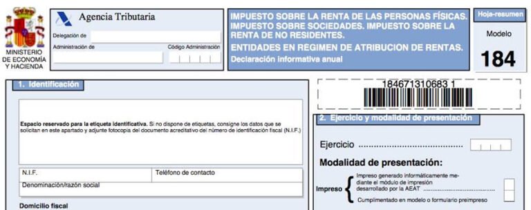 Presentació del model 184