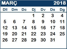 Obligacions tributàries del mes de març 2018