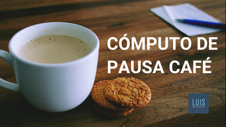 pausa café en la jornada de trabajo